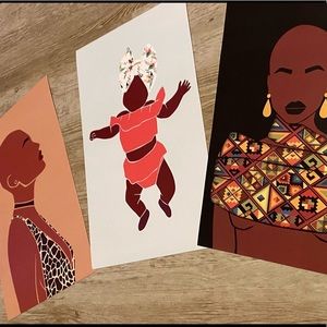 Ethnic Wall Art (Trio Set)
